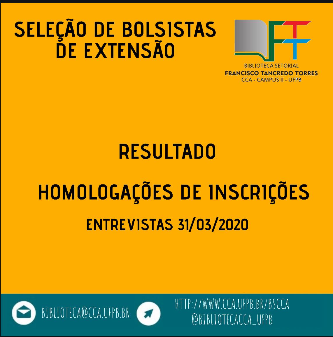 Inscrições Homologadas - Probex 2020 - BS 2020